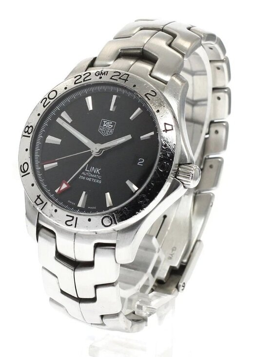 TAG HEUER Link WJF2116 GMT date black Dial Automatic Men\'s Watch_938529 main image 11